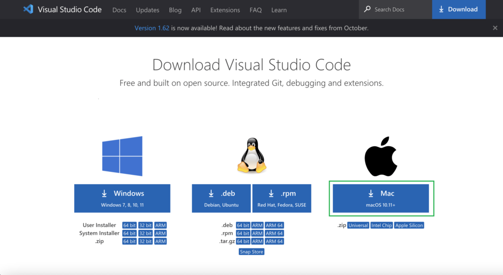 VSCodeのダウンロード